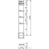 Schneider Electric Verteilerstreckenstck KSA400EV4254