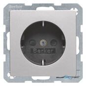 Berker SCHUKO-Steckdose alu/lack 41236084