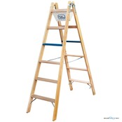 Geis&Knoblauch Holz Stufen Stehleiter 2106-7