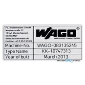 WAGO GmbH & Co. KG Etikett si 210-804